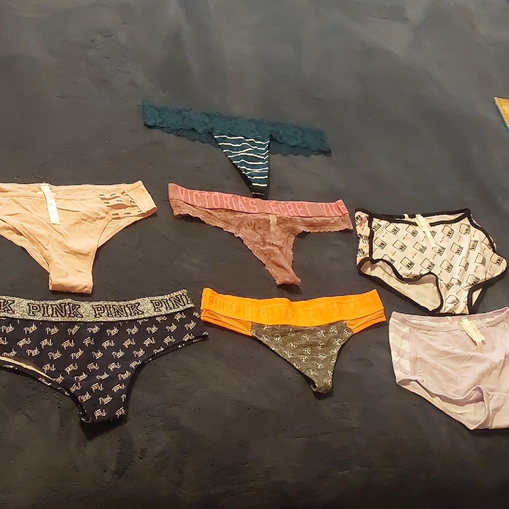 PINK Victoria's Secret Underwear Set - Pink, Orange, Blue, Black